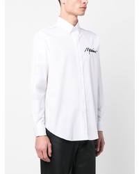 Moschino Embroidered Logo Cotton Shirt