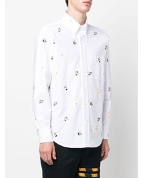 Thom Browne Embroidered Long Sleeved Shirt