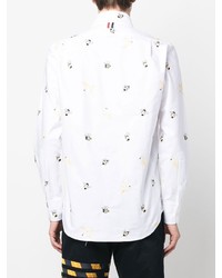 Thom Browne Embroidered Long Sleeved Shirt