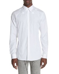 Givenchy Embroidered Star Woven Sport Shirt