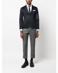 Thom Browne Embroidered Whale Pattern Shirt