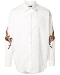 Christian Dada Feather Embroidery Shirt