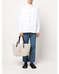 JW Anderson Jw Anchor Embroidered Shirt