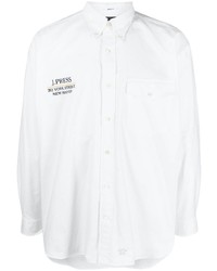 J.Press Logo Embroidered Cotton Piqu Shirt
