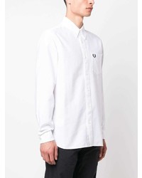 Fred Perry Logo Embroidered Cotton Shirt