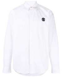 Roberto Cavalli Logo Embroidered Cotton Shirt