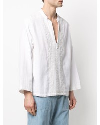 Isabel Marant Long Sleeve Embroidered Shirt