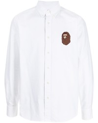 A Bathing Ape Milo Embroidered Cotton Shirt