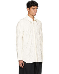 NAMESAKE Off White Viterbi Embroidered Long Sleeve Shirt
