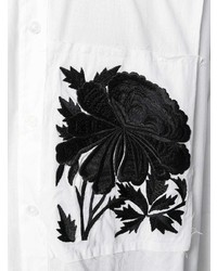 Ann Demeulemeester Oversize Embroidered Pocket Shirt
