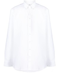 Etro Pegaso Motif Embroidered Cotton Shirt