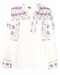 Isabel Marant Phardy Embroidered Cotton Shirt