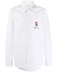 Alexander McQueen Rose Embroidery Shirt