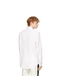 Alexander McQueen White Embroidered Pearl Patches Shirt