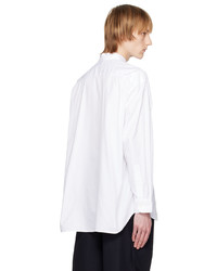 Comme des Garcons Homme White Embroidered Shirt
