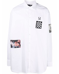 Fred Perry X Raf Simons Embroidered Patch Shirt