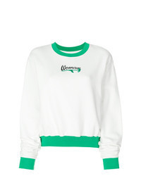 White Embroidered Long Sleeve T-shirt