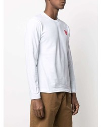 Comme Des Garcons Play Comme Des Garons Play Heart Embroidered Long Sleeve T Shirt