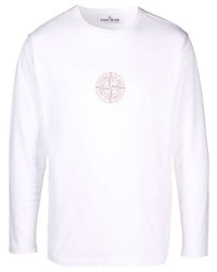 Stone Island Embroidered Logo Long Sleeve Top