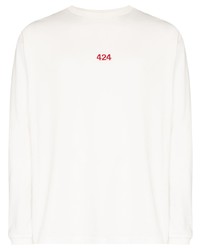 424 Logo Embroidered Long Sleeve T Shirt