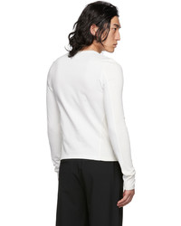 Dion Lee Off White Paneled Long Sleeve T Shirt