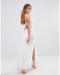 Wolfwhistle Wolf Whistle Embroidered Maxi Dress