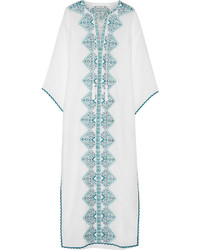 Talitha Embroidered Cotton Blend Maxi Dress White