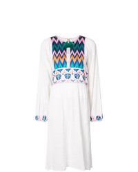 Figue Violeta Embroidered Peasant Dress