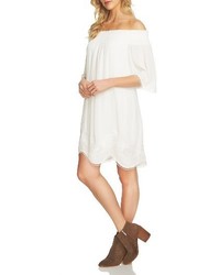 1 STATE 1state Embroidered Off The Shoulder Shift Dress