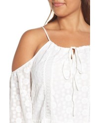 Glamorous Plus Size Off The Shoulder Embroidered Trapeze Dress
