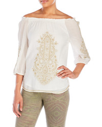 Christophe Sauvat Embroidered Peasant Top