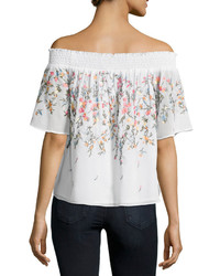 Matty M Embroidered Off The Shoulder Top