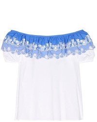 Peter Pilotto Embroidered Off The Shoulder Top
