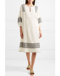 The Great The Lovely Embroidered Cotton Gauze Dress