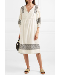 The Great The Lovely Embroidered Cotton Gauze Dress