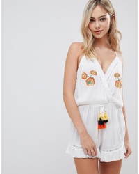 Glamorous Playsuit With Embroiderry