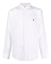 Polo Ralph Lauren Logo Embroidered Linen Shirt