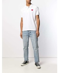 Comme Des Garcons Play Comme Des Garons Play Heart Patch Polo Shirt