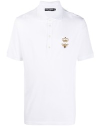 Dolce & Gabbana Embroidered Emblem Polo Shirt