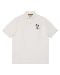 Gucci Embroidered Logo Polo Shirt