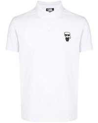 Karl Lagerfeld Front Logo Patch Shortsleeved Polo Shirt