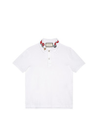 Gucci Kingsnake Embroidered Polo Shirt