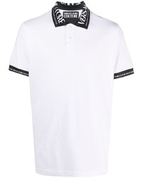 VERSACE JEANS COUTURE Logo Embroidered Collar Polo Shirt