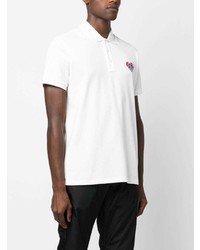 Moncler Logo Embroidered Cotton Polo Shirt