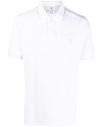 Brunello Cucinelli Logo Embroidered Cotton Polo Shirt