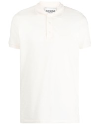Iceberg Logo Embroidered Cotton Polo Shirt