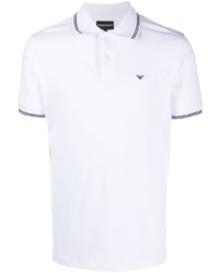 Giorgio Armani Logo Embroidered Polo Shirt
