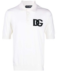 Dolce & Gabbana Logo Knitted Polo Shirt