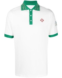 Casablanca Logo Patch Short Sleeved Polo Shirt
