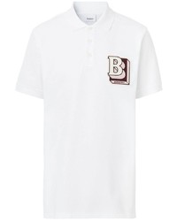 Burberry Logo Patch Short Sleeved Polo Shirt